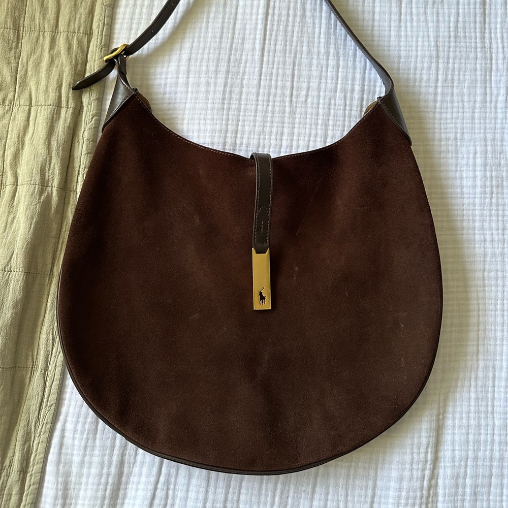 Ralph Lauren suede crossbody bag